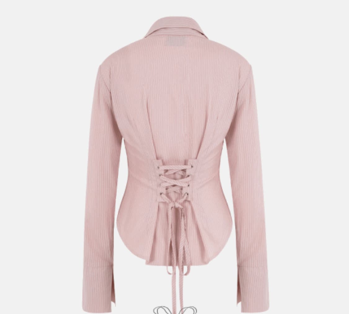 클라우드이모션 가십걸 셔츠 핑크 상품이미지2