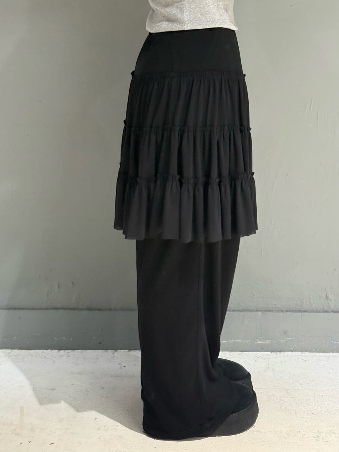 frill detail can-can sha layered skirt  상품이미지3