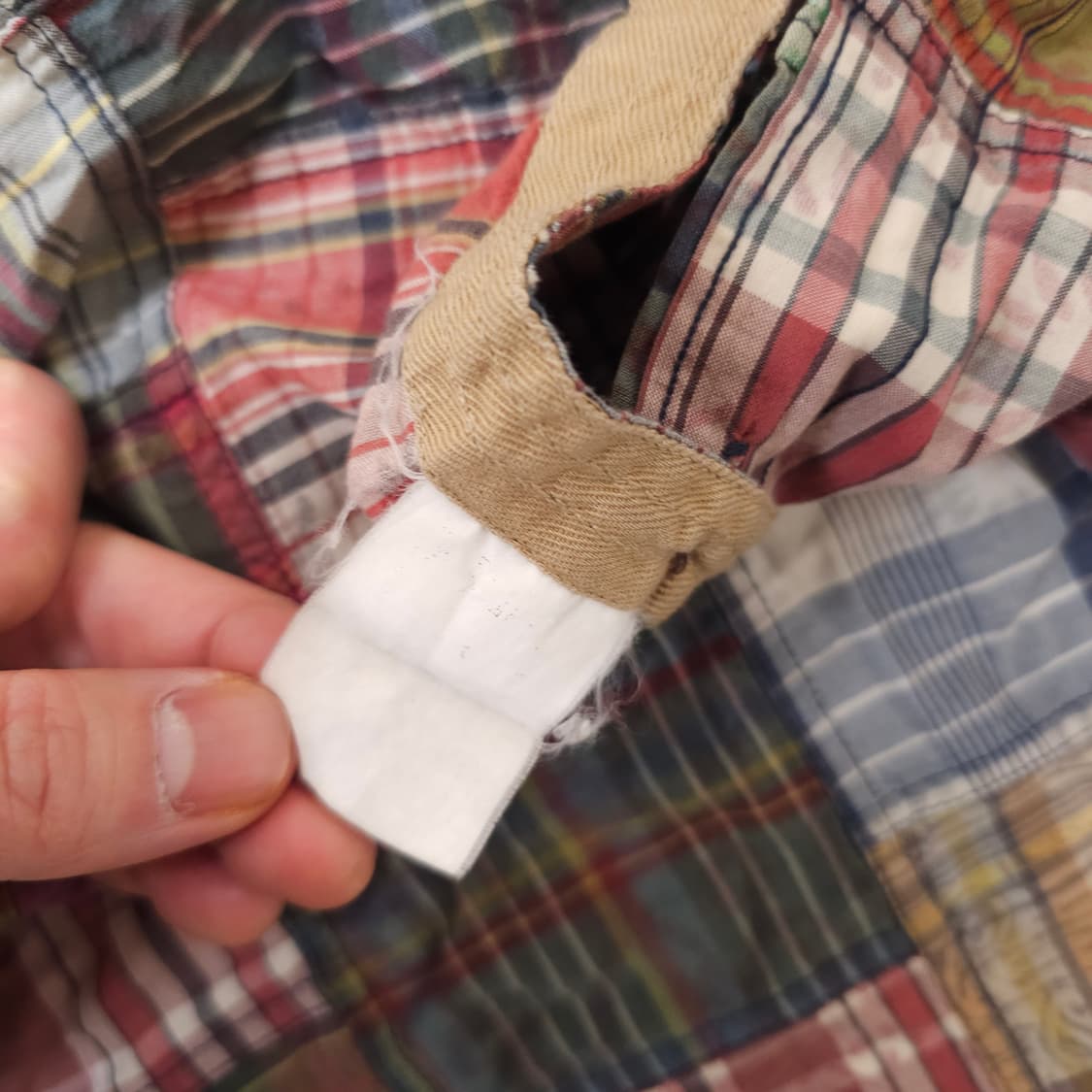 폴로 마드라스 패치워크 헌팅셔츠 상품이미지4