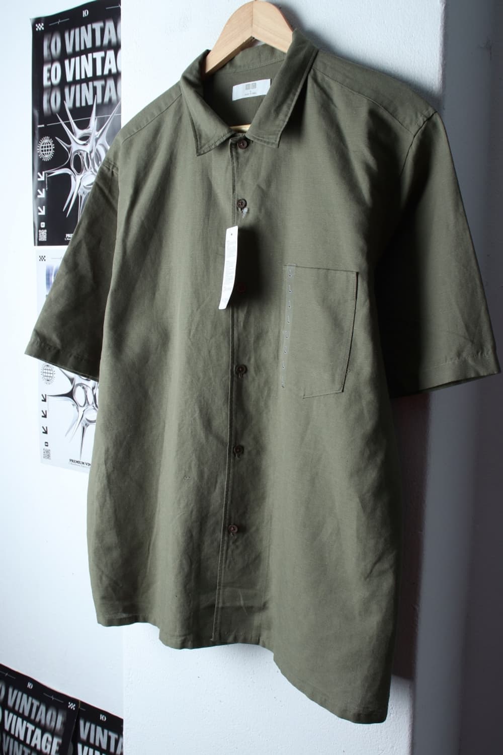 (L-XL) 유니클로 반팔 카라 티셔츠 새상품 셔츠 남방 마-H31446 상품이미지1