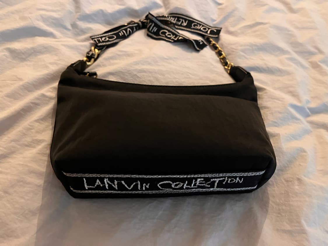 Lanvin 한섬 랑방 콜렉션 블랙 나일론 미니 숄더백 상품이미지2