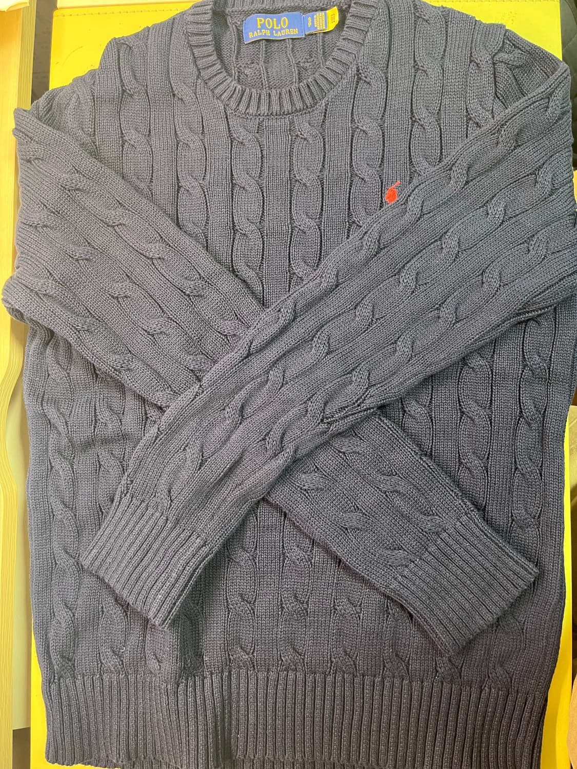 폴로 꽈배기 니트 상품이미지2