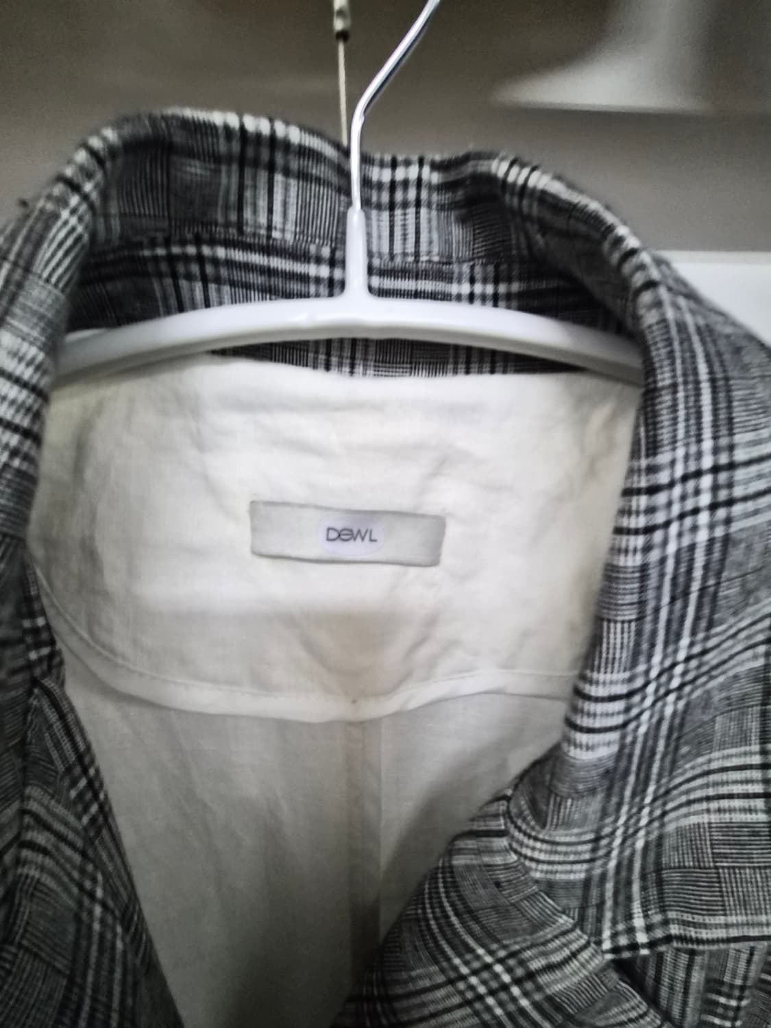 듀엘 린넨 체크 여름 트렌치코트 상품이미지3