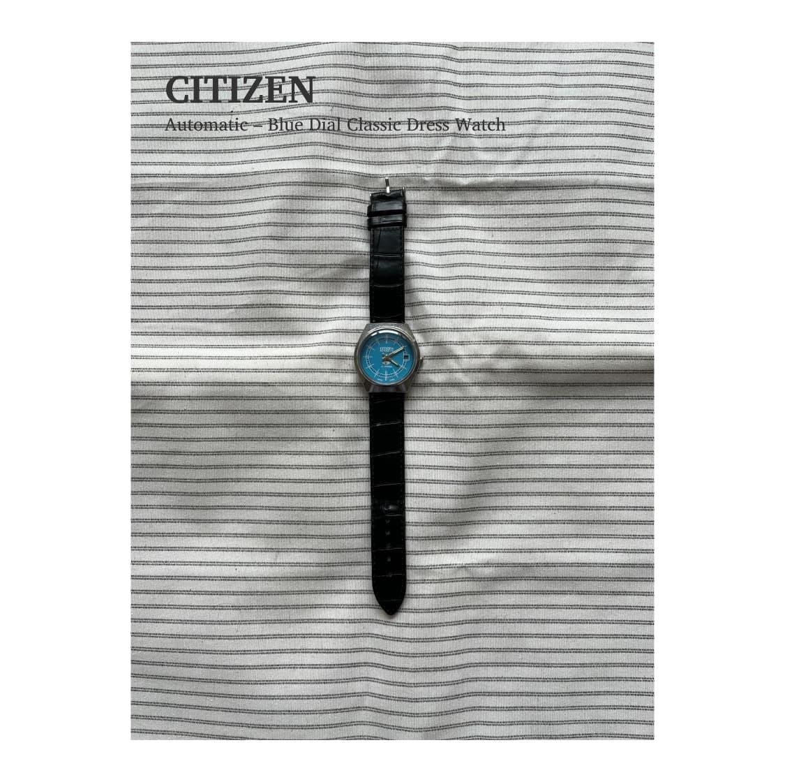 씨티즌 오토매틱 블루 다이얼 드레스 시계 상품이미지1
