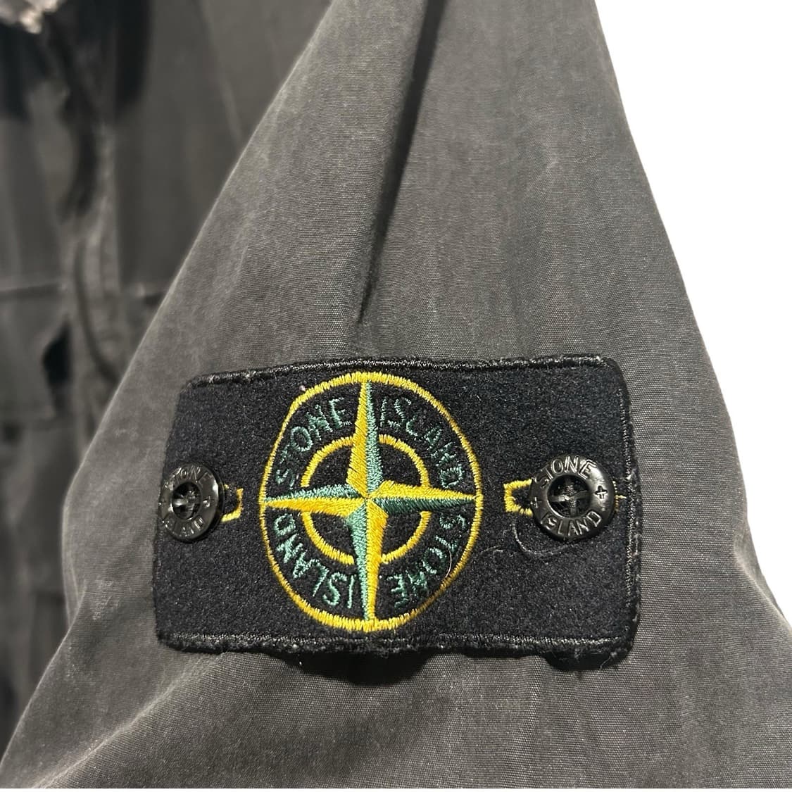 스톤아일랜드 더블 포켓 라이트 코튼 오버셔츠 자켓 블랙 상품이미지3