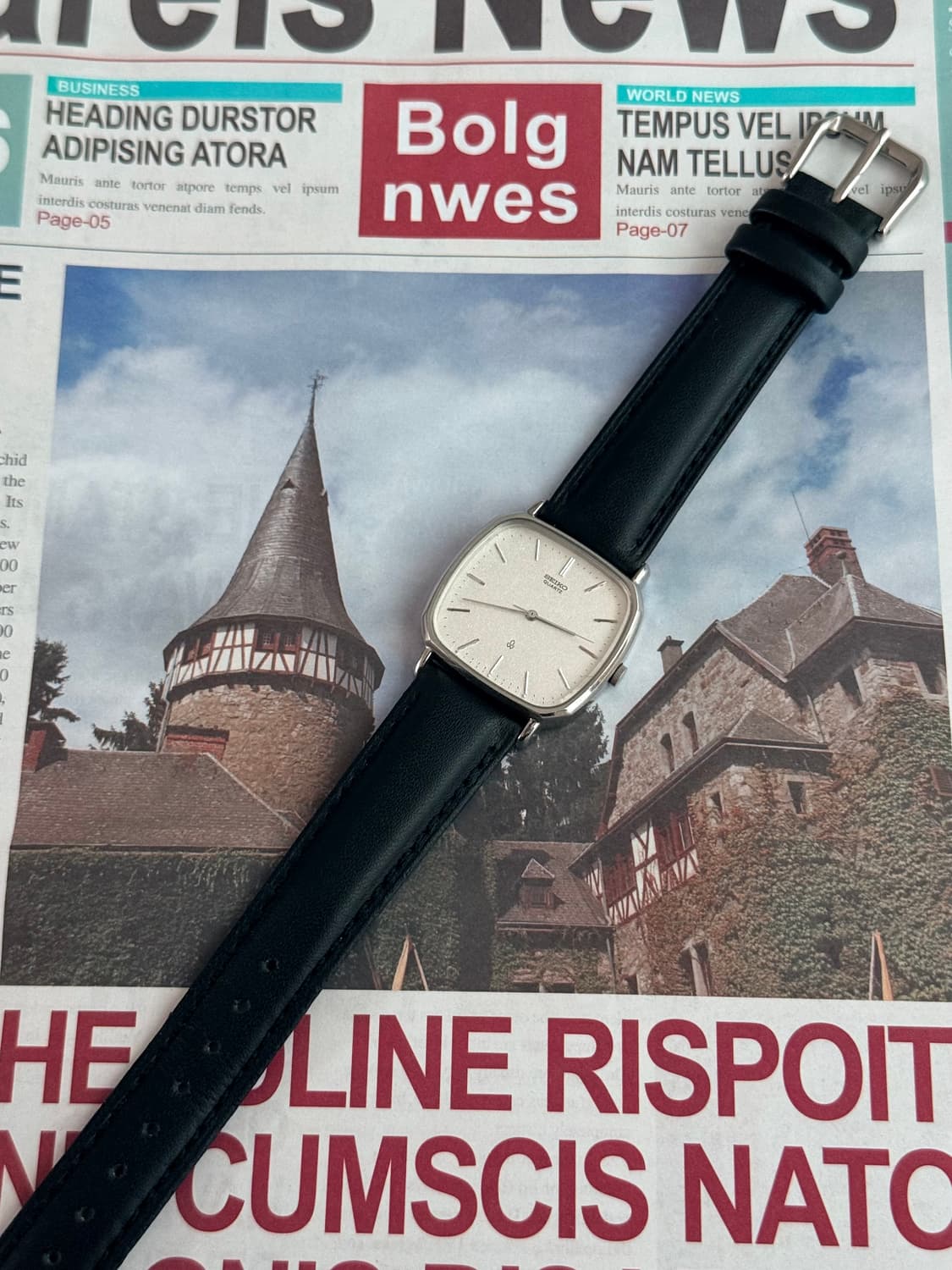 세이코 Seiko 쿼츠 스노우 스퀘어 type 상품이미지2