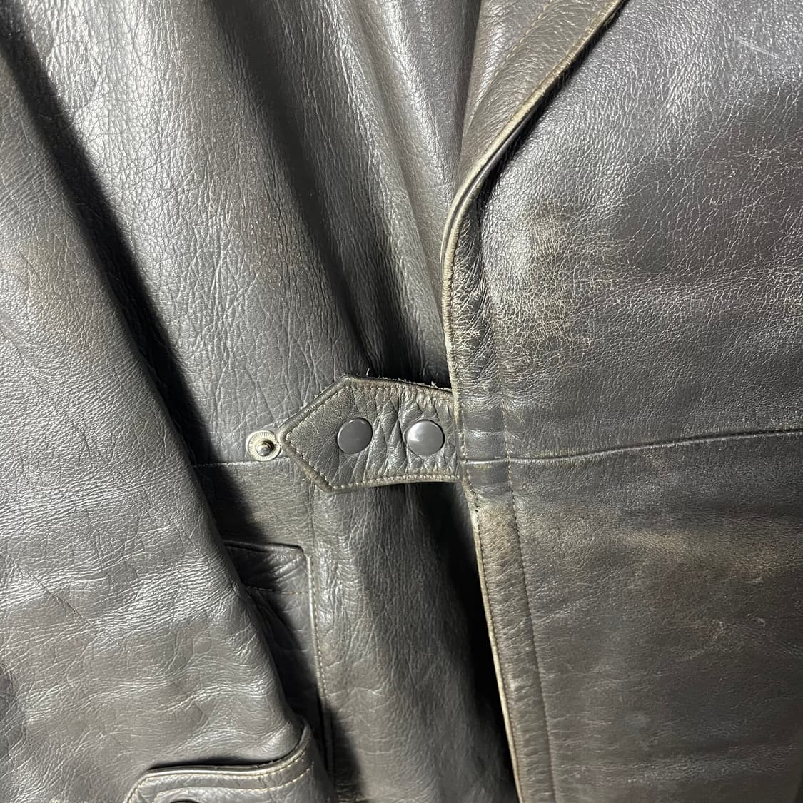 [Military] German Leather Long Coat 상품이미지3