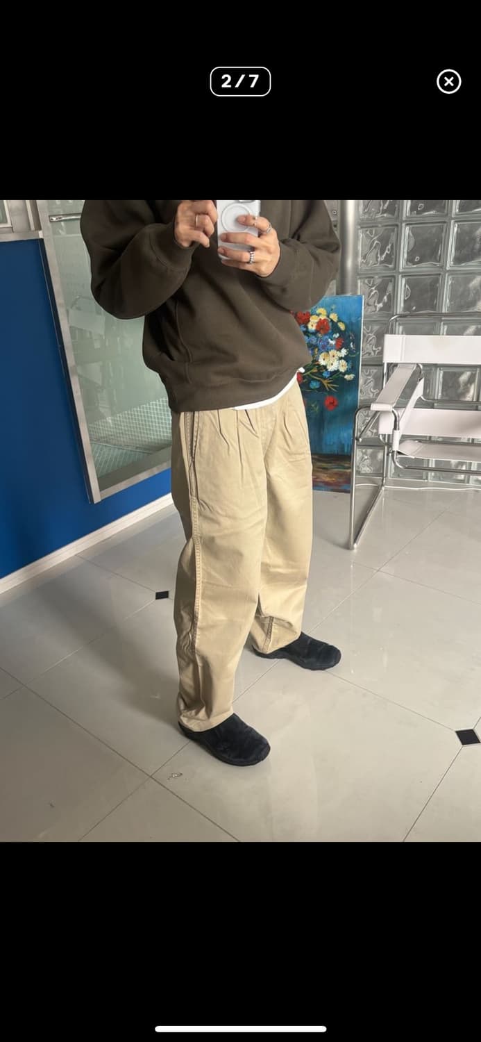 TUCK WIDE TROUSERS ORSLOW 상품이미지2