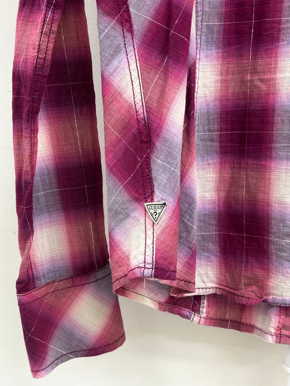 빈티지 게스 핑크 웨스턴 셔츠 상품이미지9