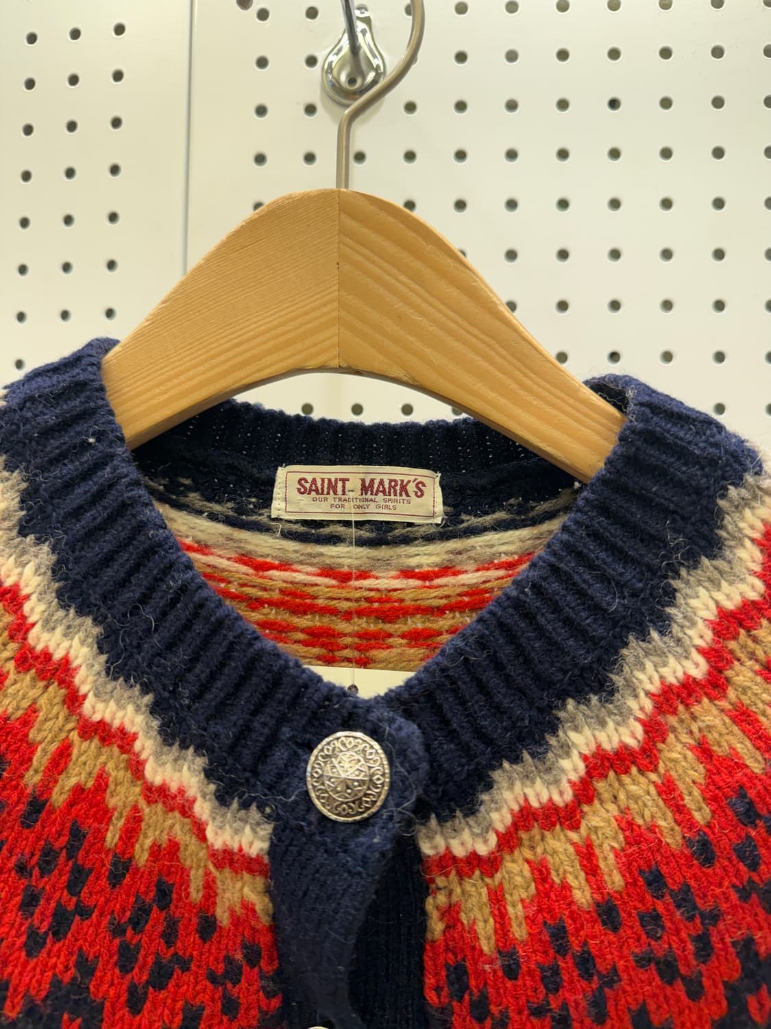 세인트마크 페어아일 패턴 가디건 U1341 상품이미지5