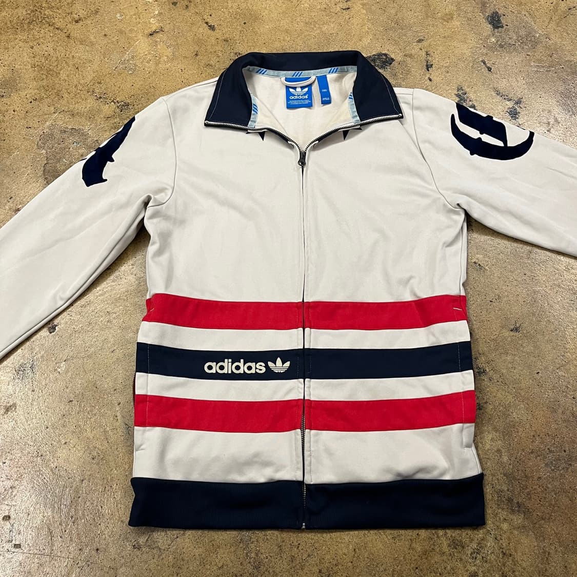 아디다스 베이지 데님 카라 스타 별 져지 트랙탑 95 상품이미지2