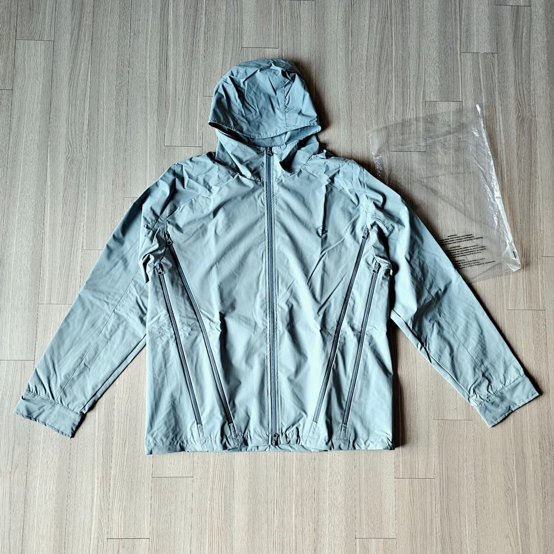 XL 105 새제품) 산산기어 지퍼 자켓 바람막이 제이드 카키 상품이미지5