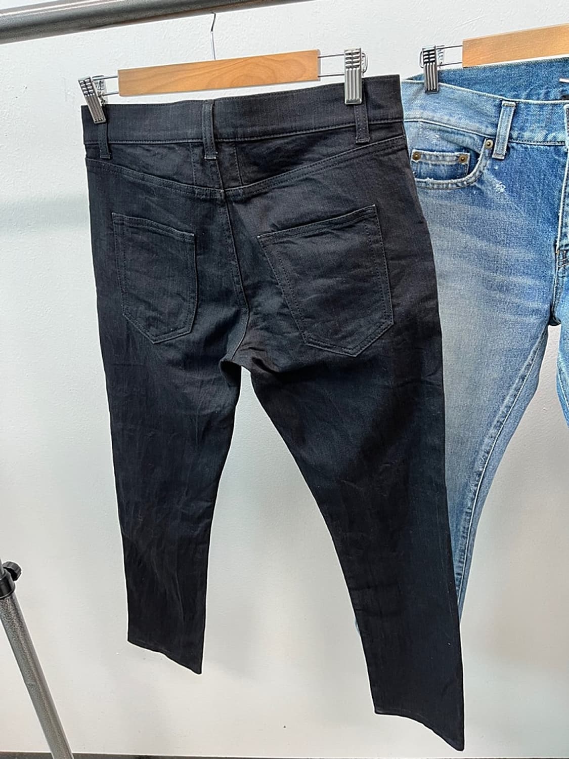 28) 생로랑 중청 디스진/에디슬리먼 멀티지퍼 블랙진  상품이미지8