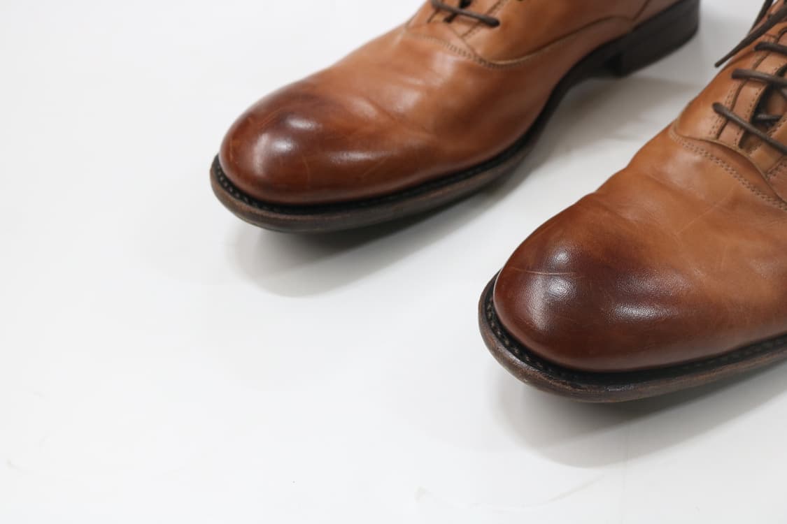 훕데두 빈티지 번니싱 레더 레이스업 부츠 (285) 상품이미지4