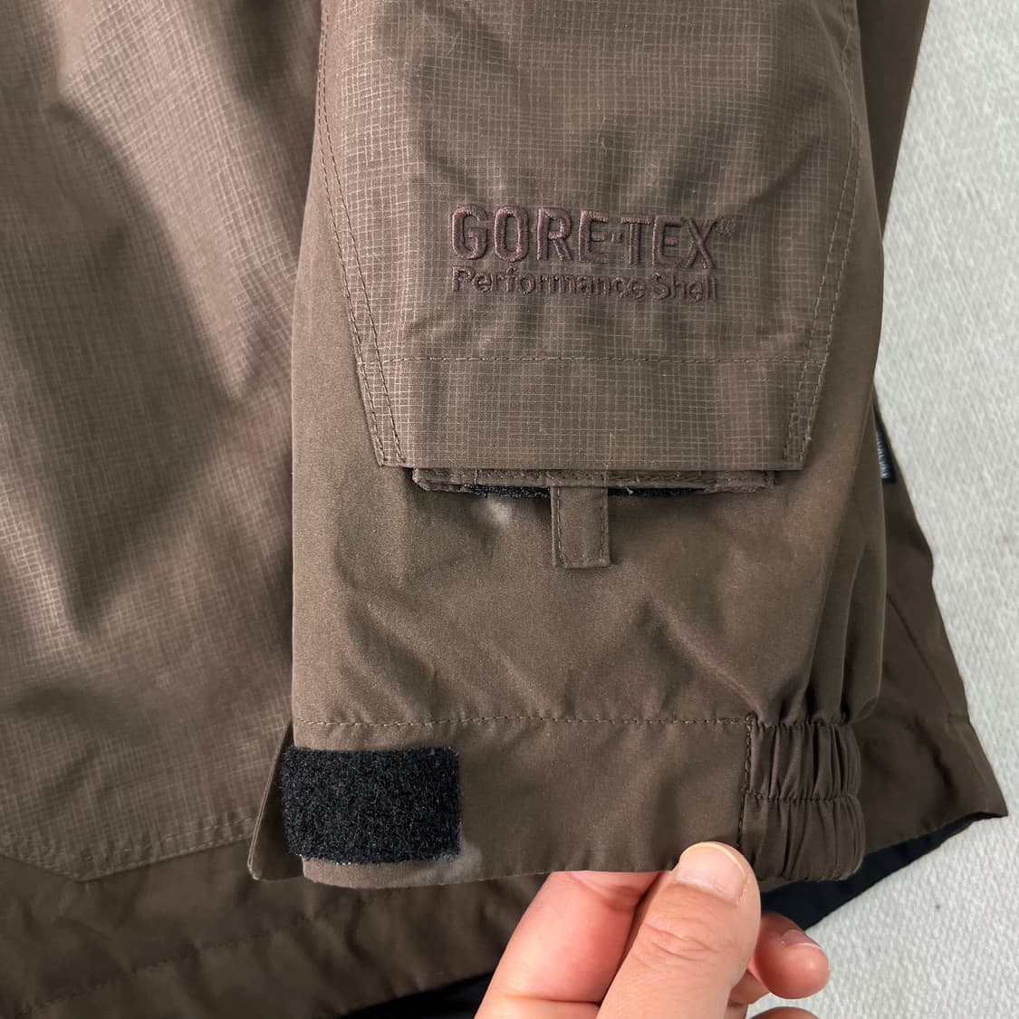 105 콜롬비아 고어텍스 브라운 원포켓 바람막이 자켓 상품이미지5