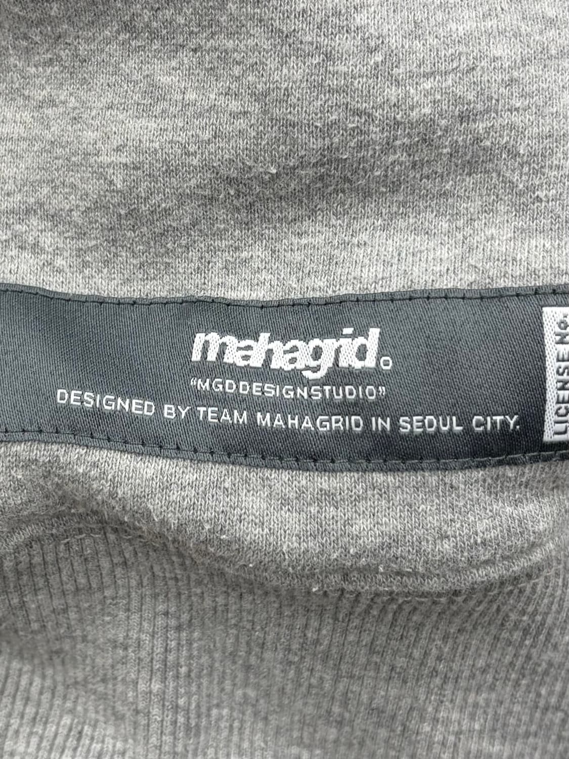 마하그리드 그레이 후드티 상품이미지4
