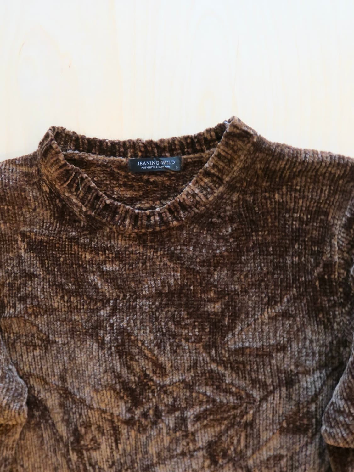 일본 브랜드 빈티지 롱슬리브 골덴 니트 상품이미지5