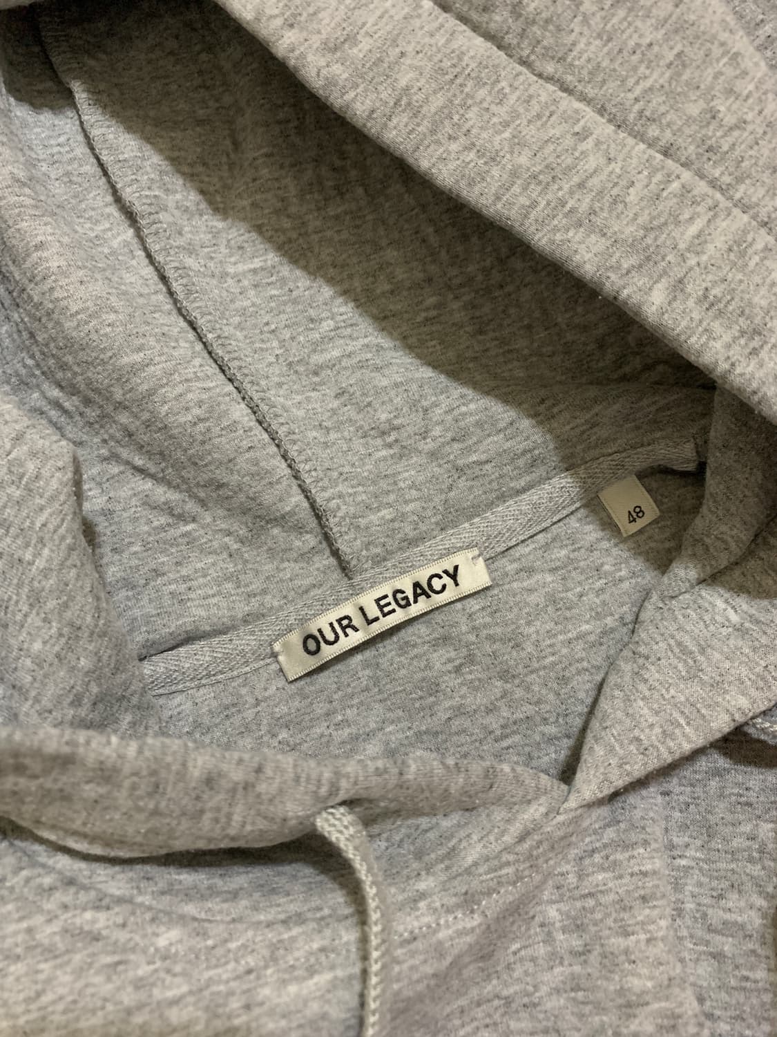 아워레가시/텍스처 코튼 스쿠바 멜란지그레이 후드 /48 상품이미지5