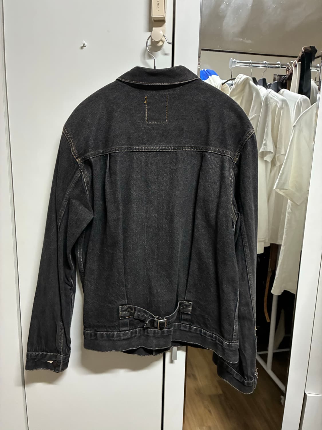 [상태 좋음] 데님 흑청 자켓 M/95 상품이미지2