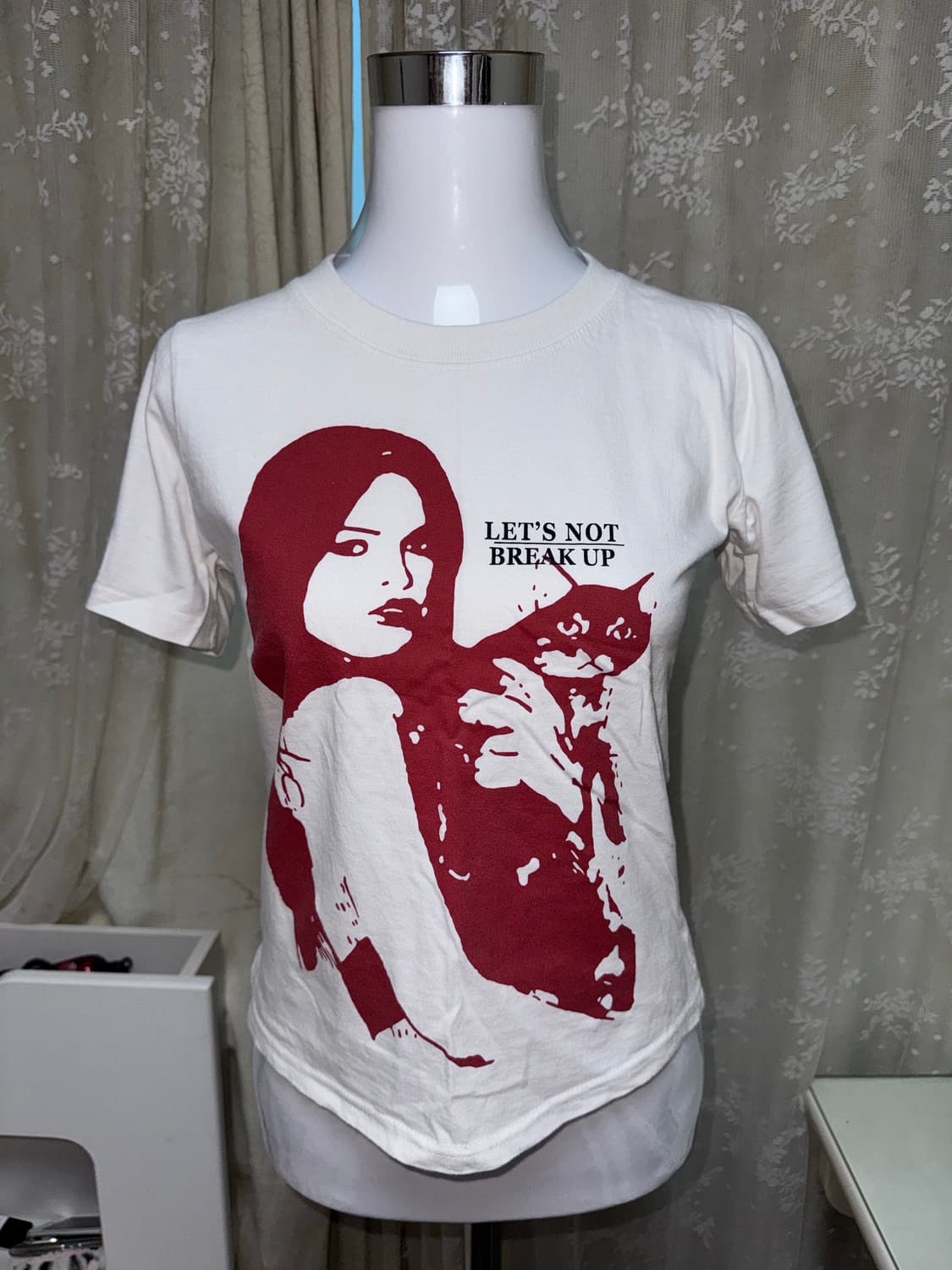 Vintage Red girl half T 상품이미지1