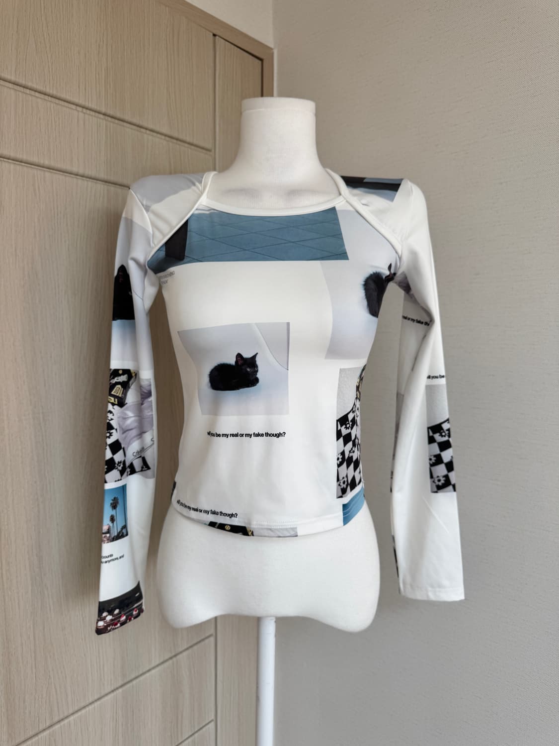 디와이도샵) 프린팅 긴팔 티셔츠 상품이미지1