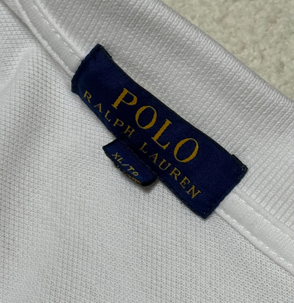 폴로 랄프로렌 성조기 테디베어 화이트 카라 반팔 상품이미지4
