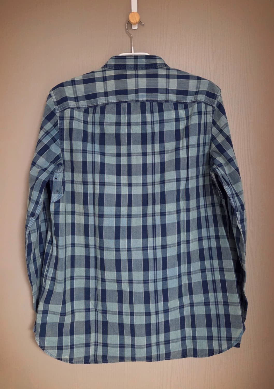 RRL 더블알엘 블루 체크 패턴 셔츠 M 새제품 상품이미지2