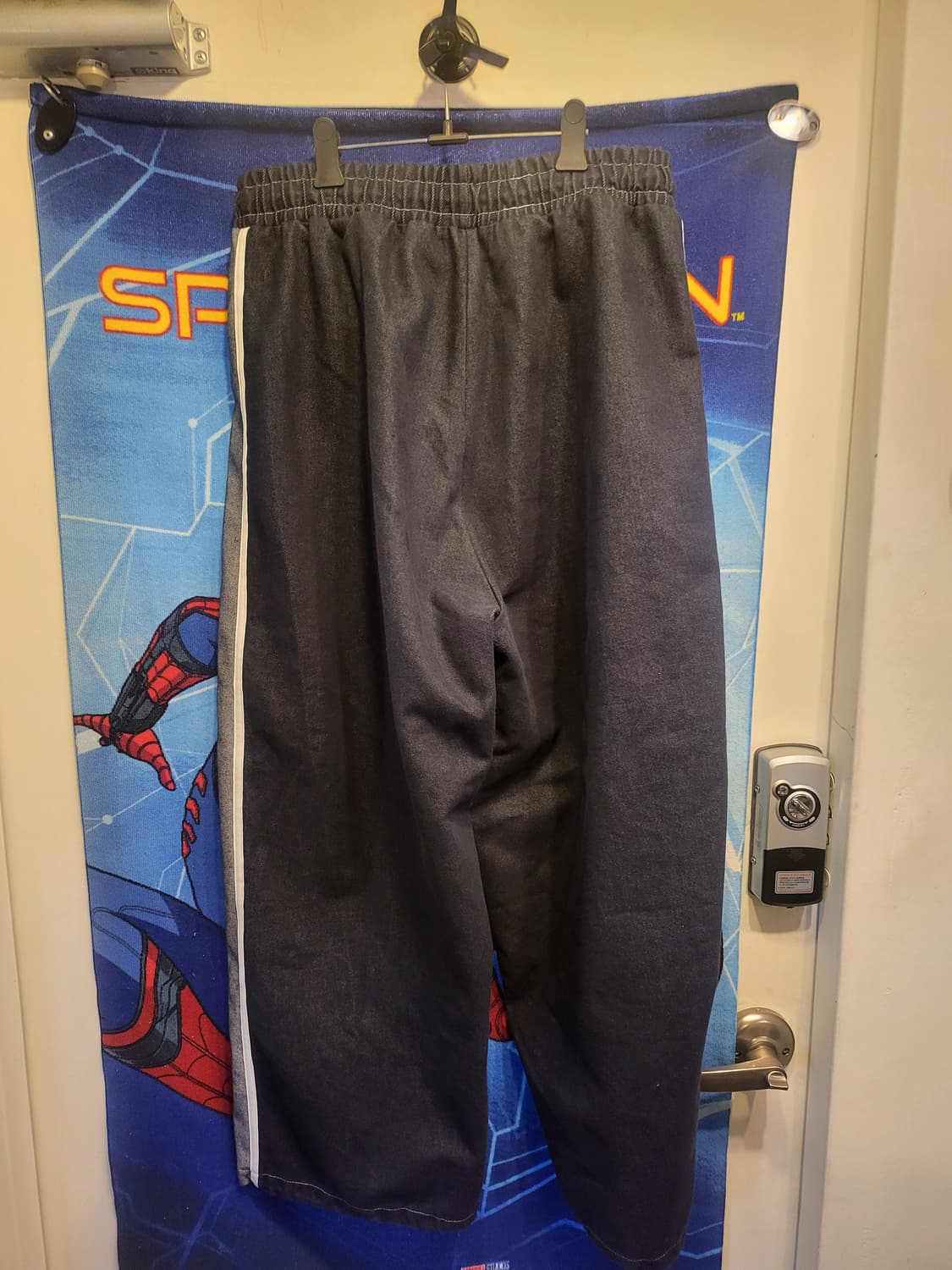 라인 데님 와이드 트레이닝 팬츠 상품이미지2