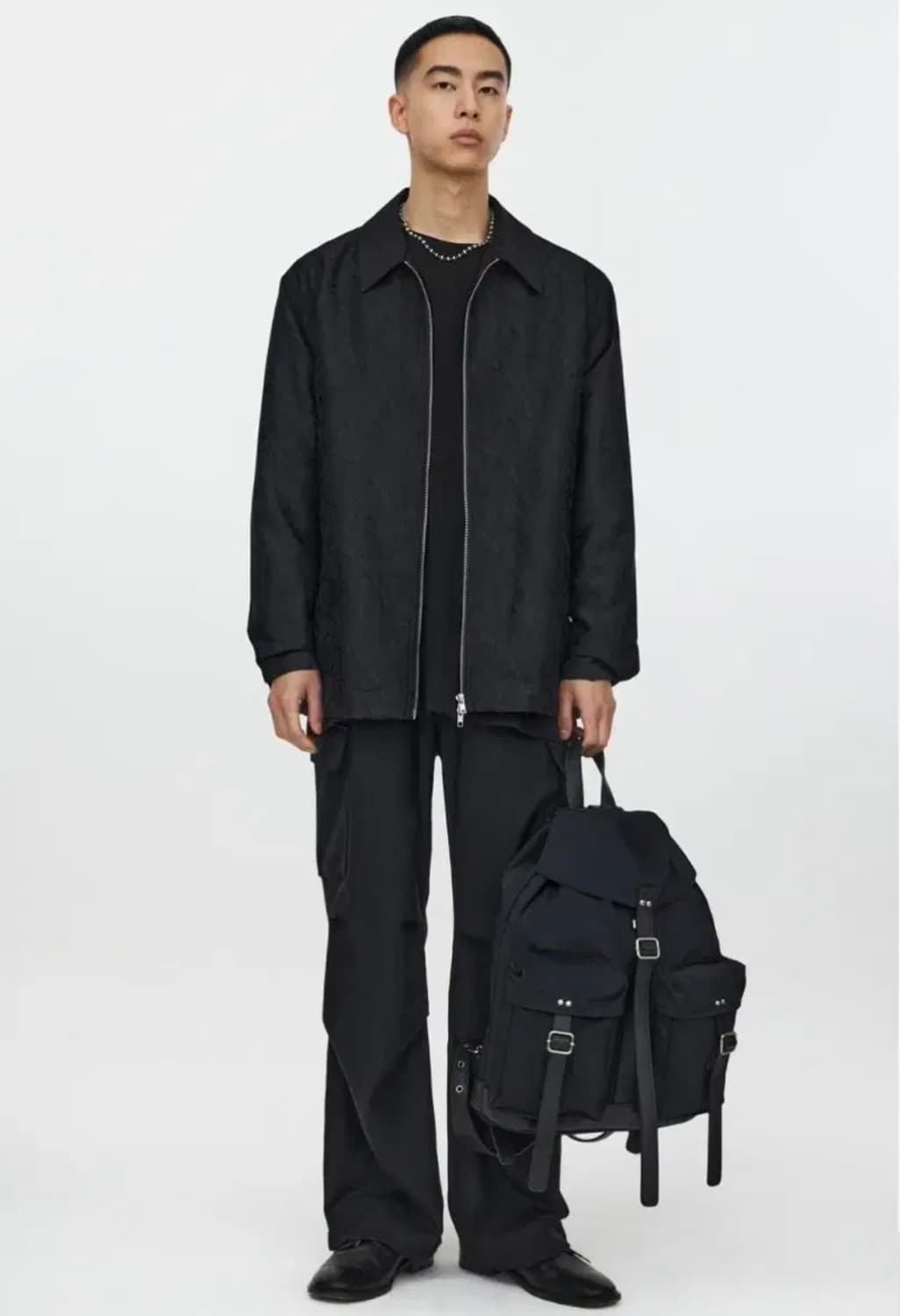 유스 자카드 집업 자켓 L 상품이미지2