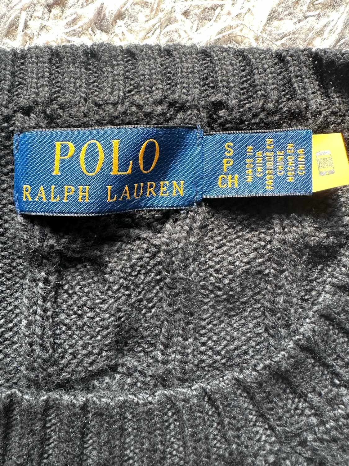 폴로 캐이블 코튼 니트 (새상품) 상품이미지3