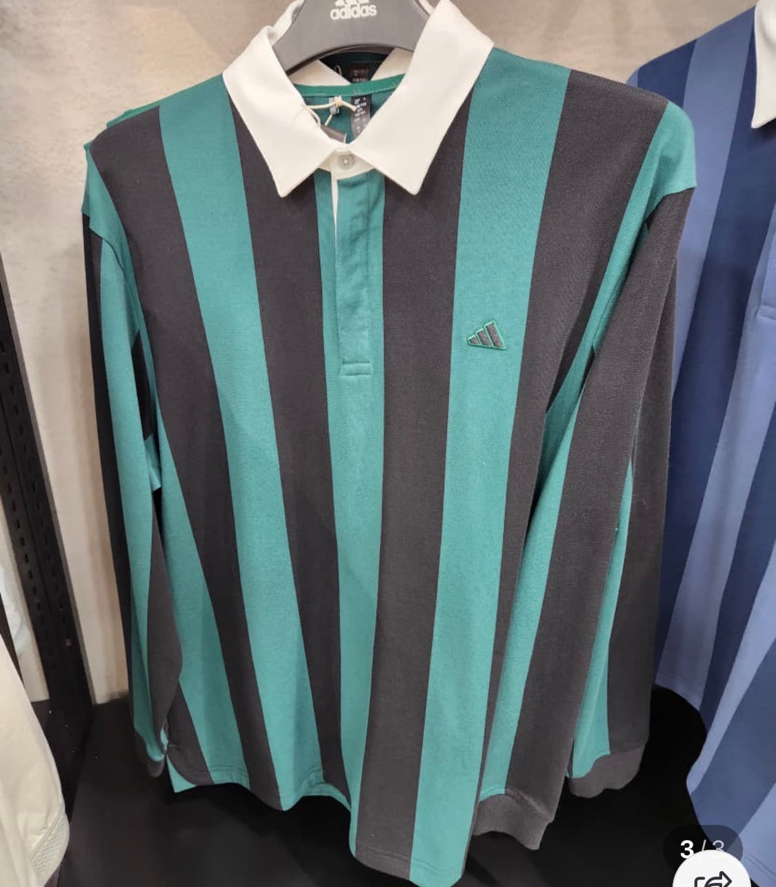 아디다스 골프 go to 스트라이프 코튼 셔츠 상품이미지5