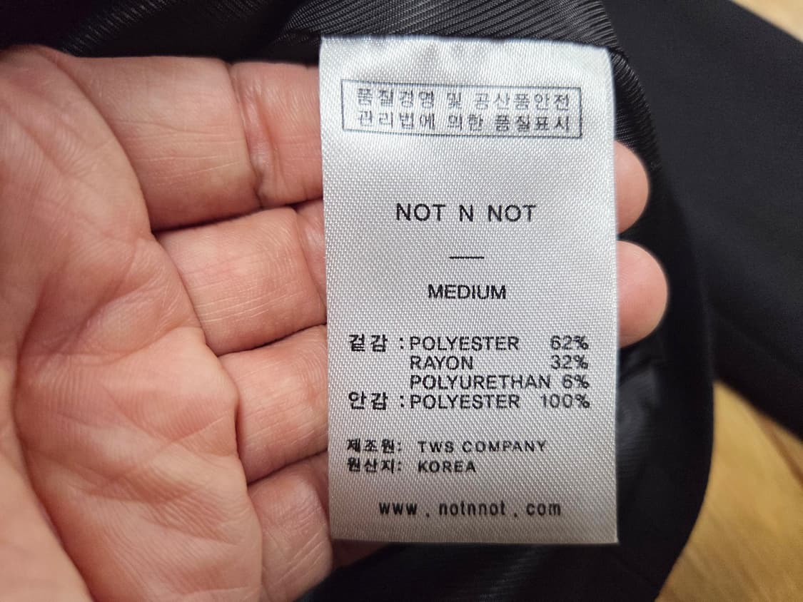 낫앤낫(NOT N NOT) 프라이 크롭자켓 55-66 새상품 상품이미지5