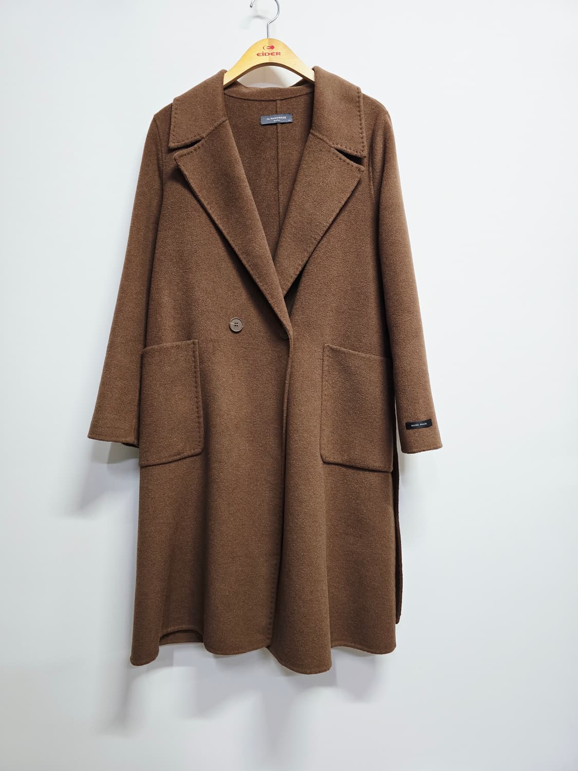 by & that 핸드메이드 브라운 롱 코트 상품이미지1