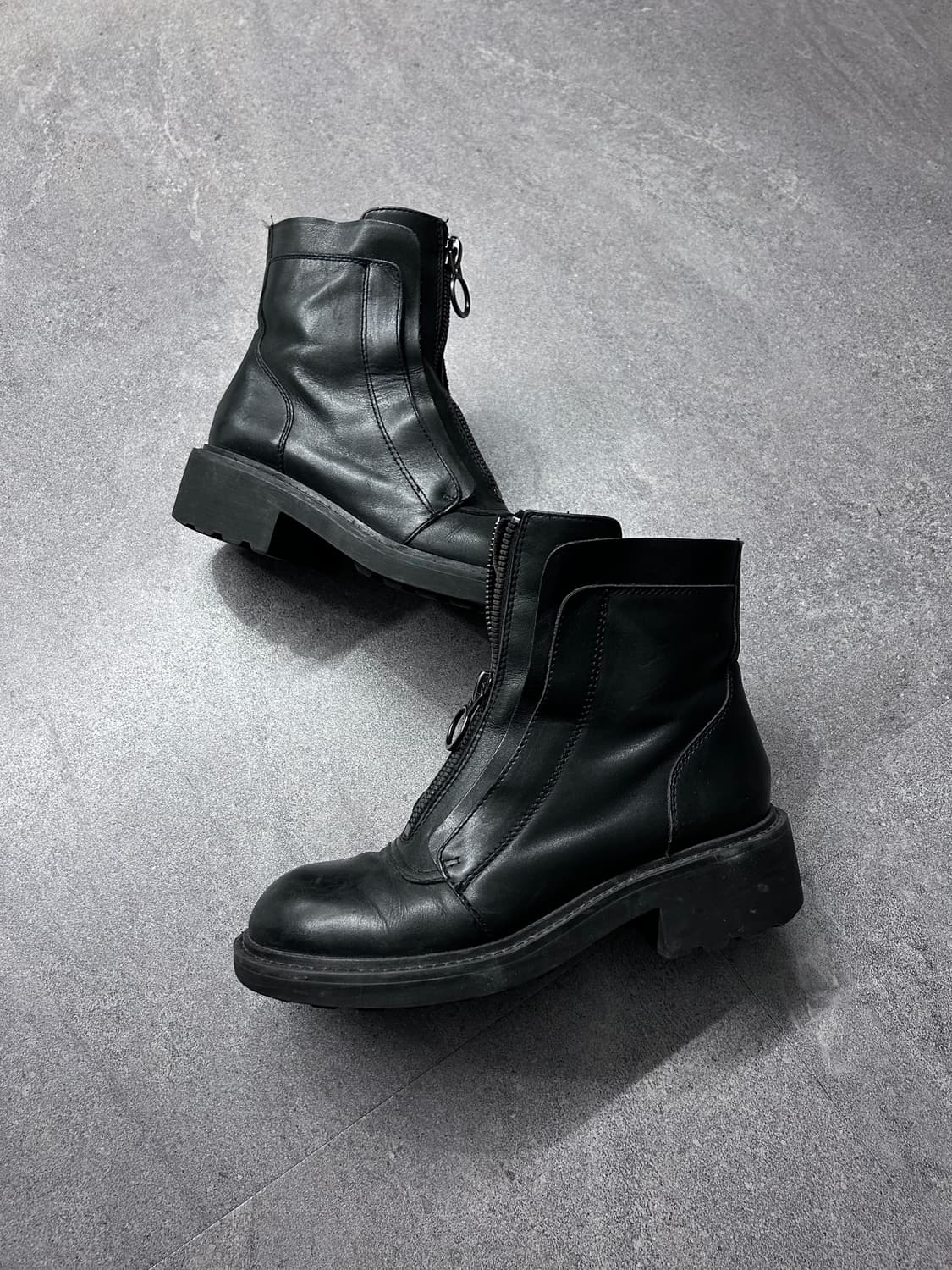 Ash 아쉬 프론트 지퍼 레더 부츠 상품이미지2