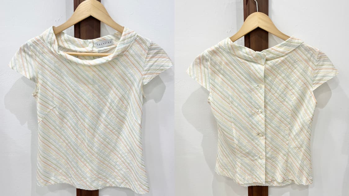 Citrus Breeze Accent Blouse 상품이미지7