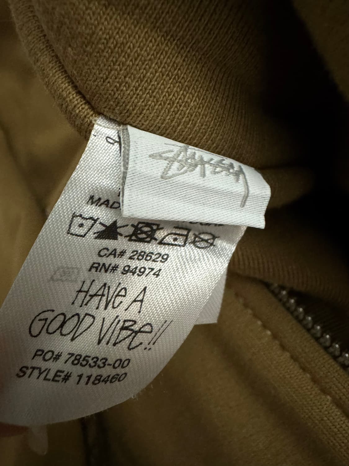 스투시 더블페이스 라벨 후드집업 급처 상품이미지5