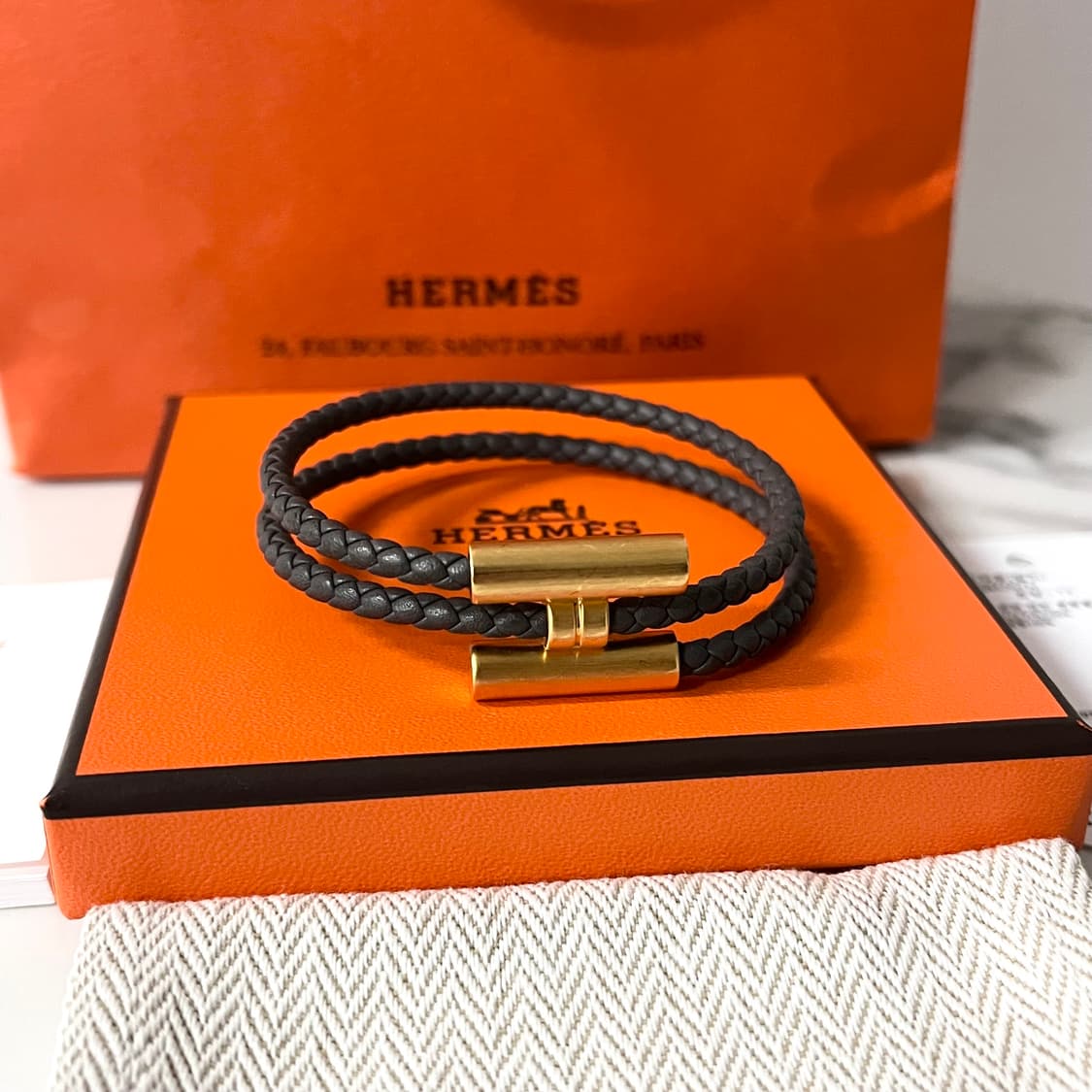 [S급/정품] 에르메스 골드 투니스 트레쎄 팔찌 상품이미지2