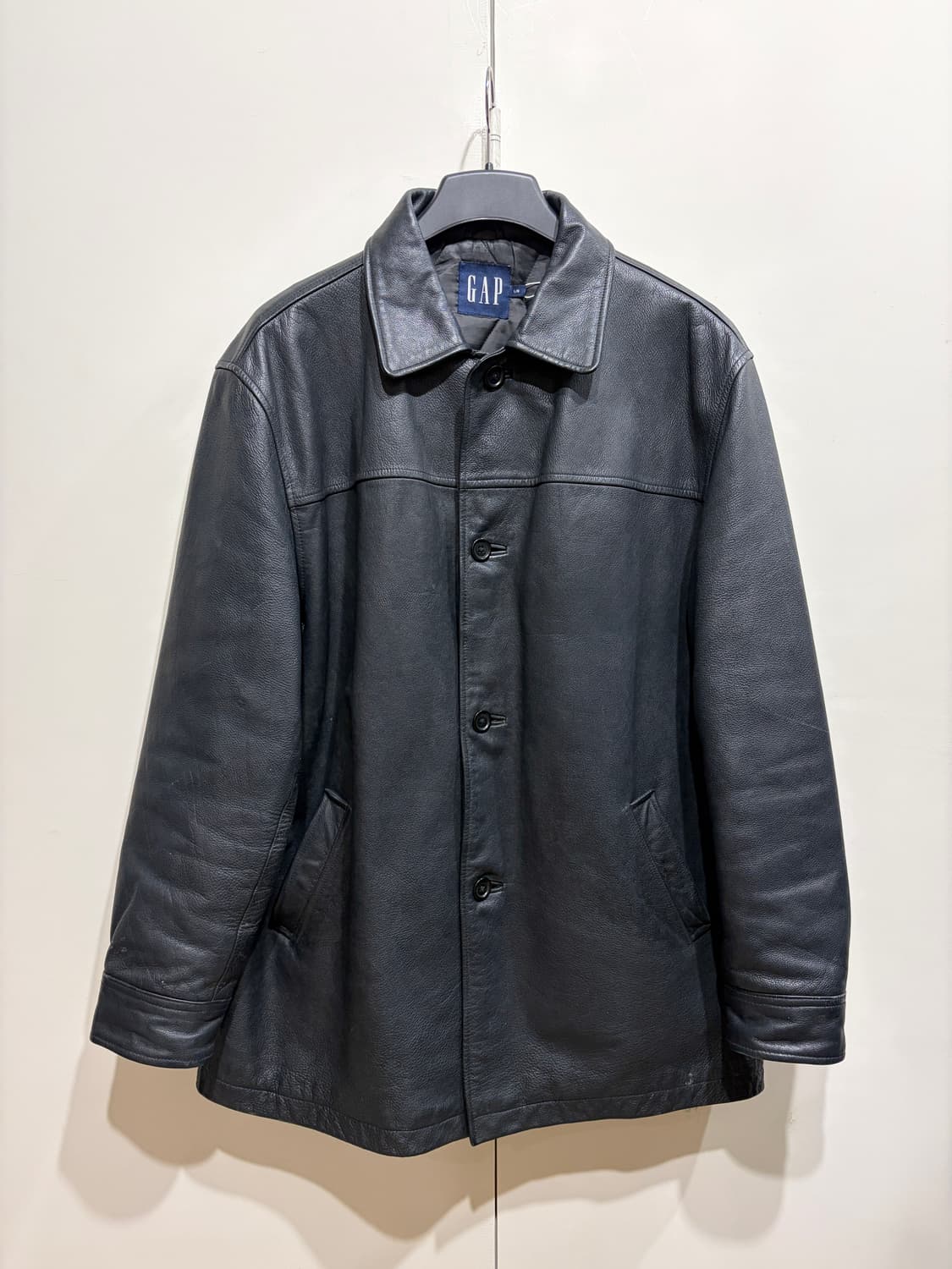 90's GAP 올드갭 레더 카 코트 상품이미지1