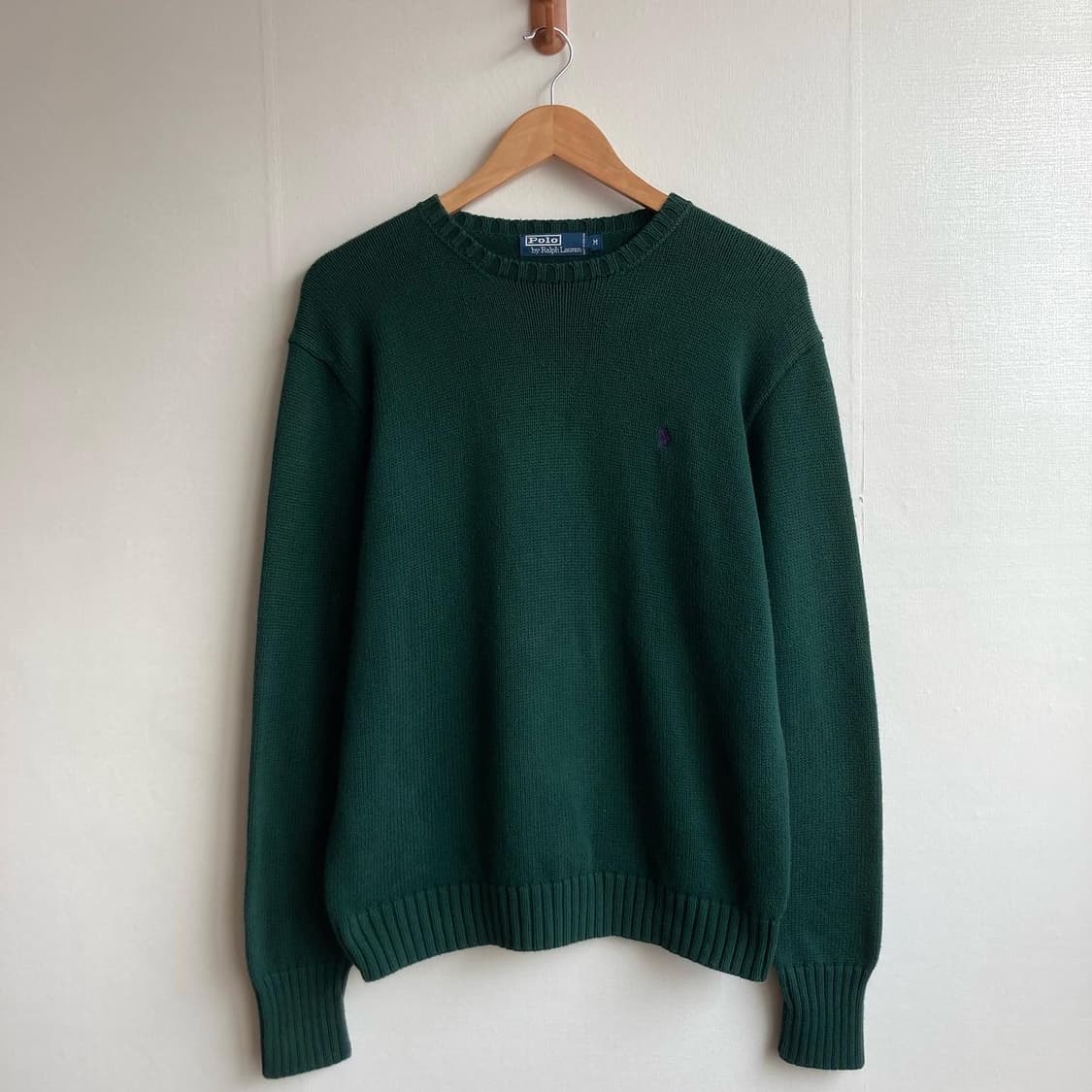 폴로 녹색 니트 M 상품이미지2