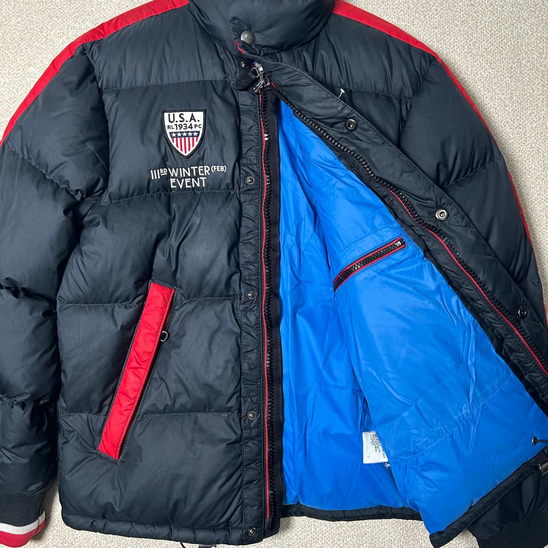 (S) 폴로 빅포니 USA 레이싱 패딩 점퍼 상품이미지4
