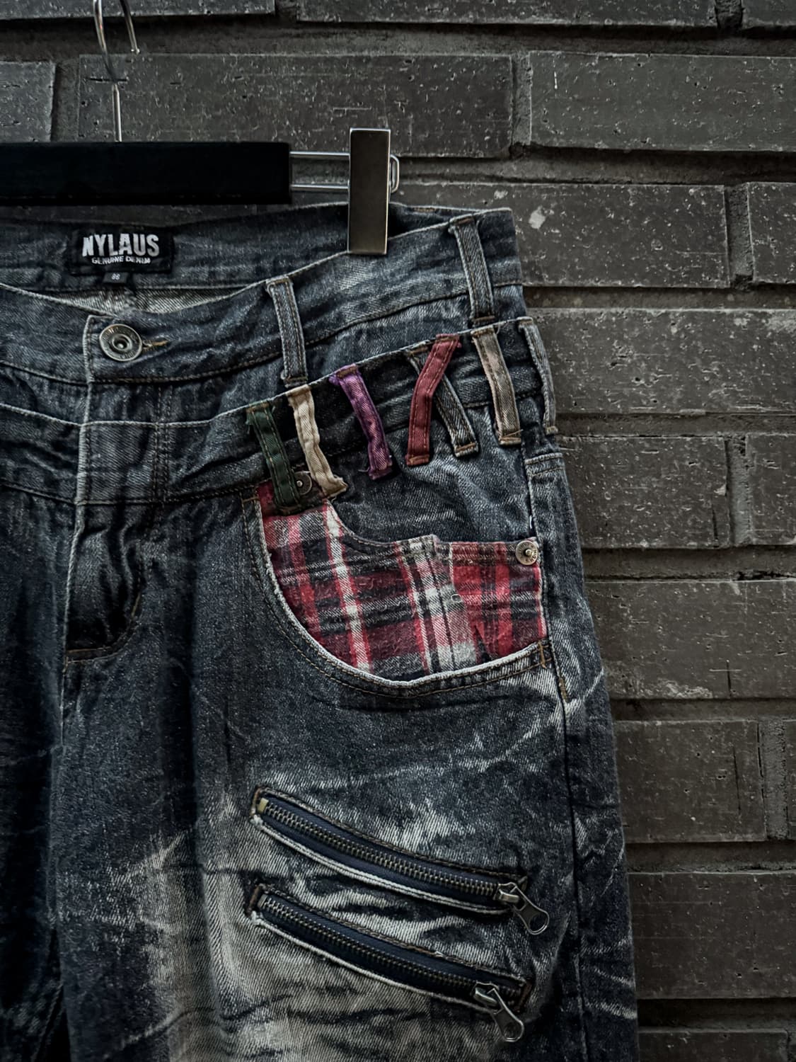 Crushed Check Pocket Pants 상품이미지3