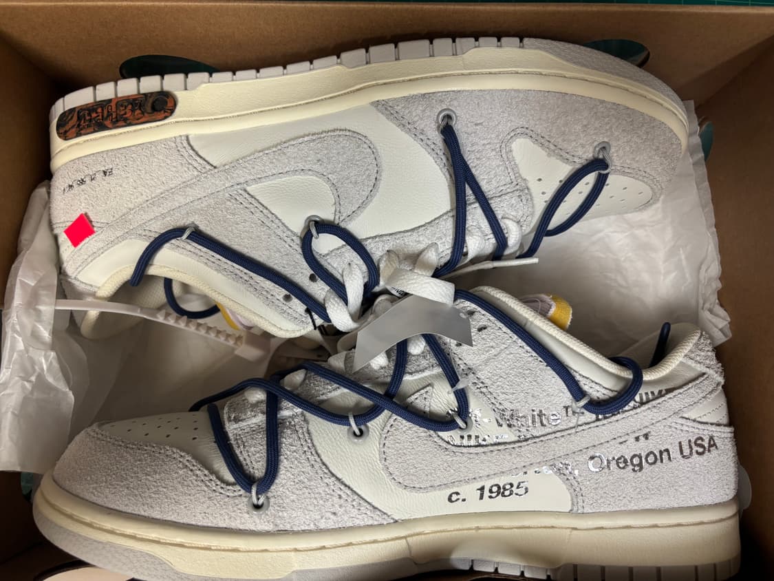 (새제품) 나이키 오프화이트 덩크로우 18번  상품이미지1