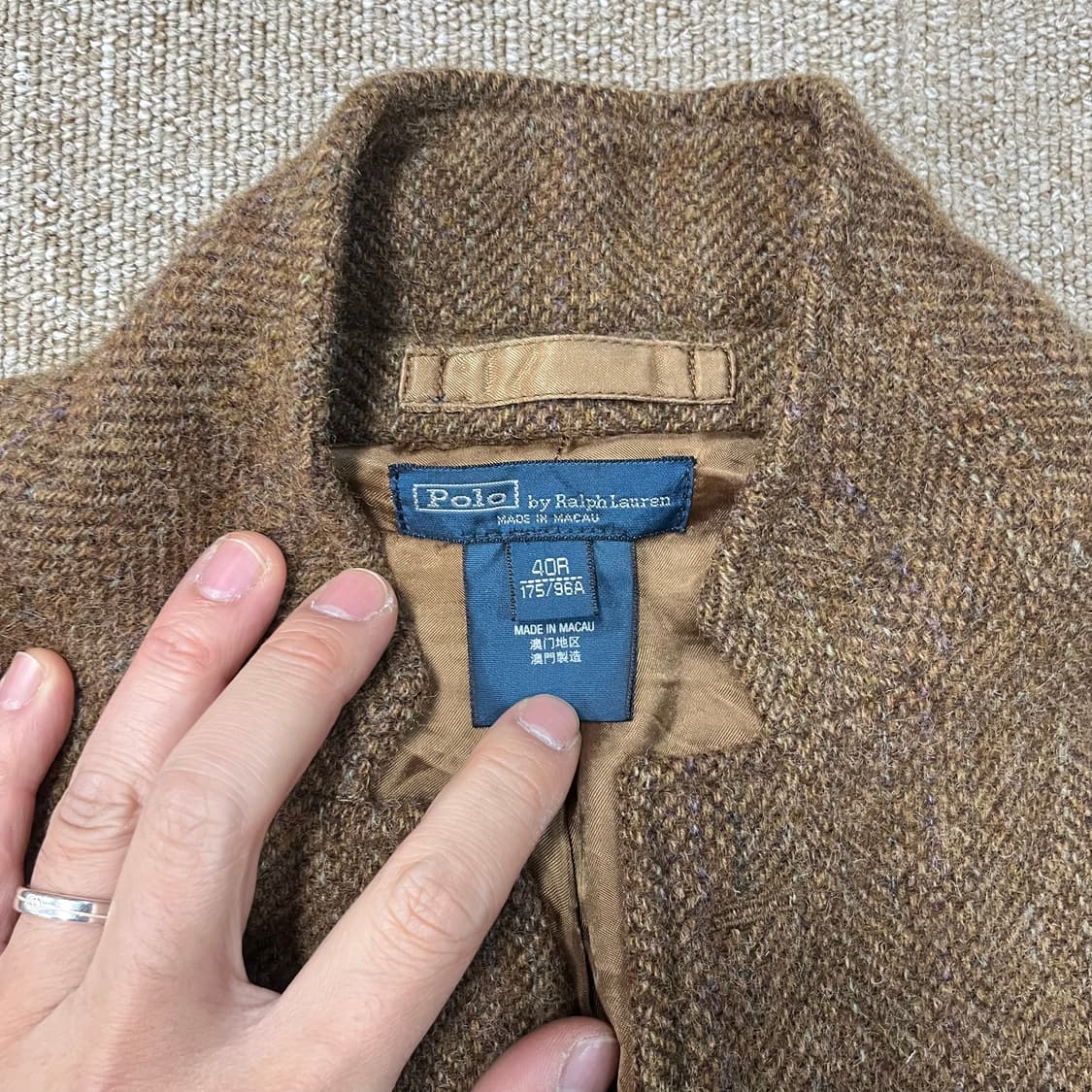 폴로 랄프로렌 헤링본 울자켓 상품이미지4