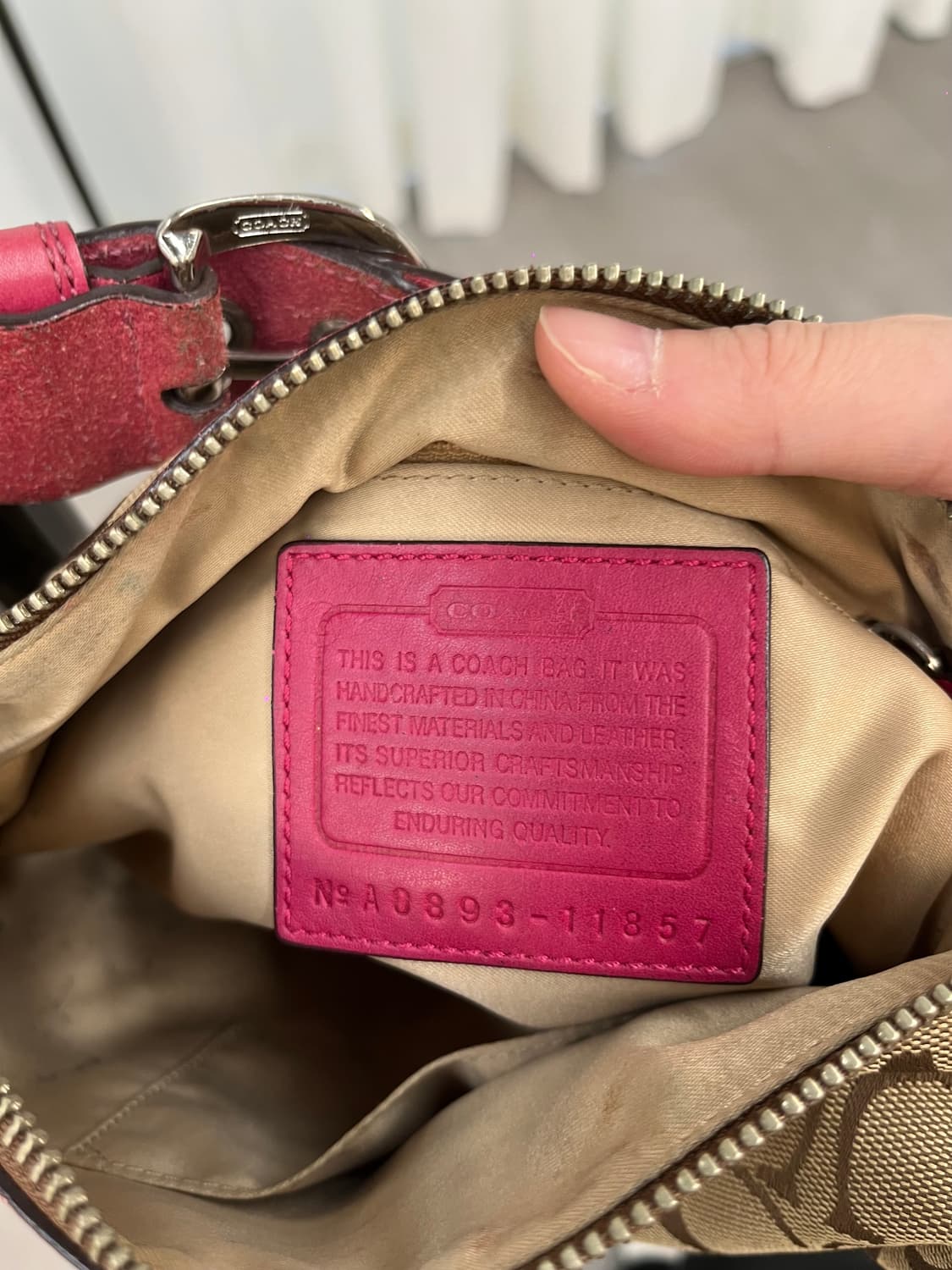 Coach Beige & Pink Bags 상품이미지7