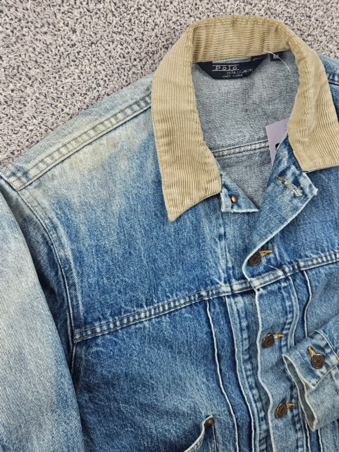 80's USA 폴로랄프로렌 워크 데님 트러커 자켓 (M)/ 10797 상품이미지7