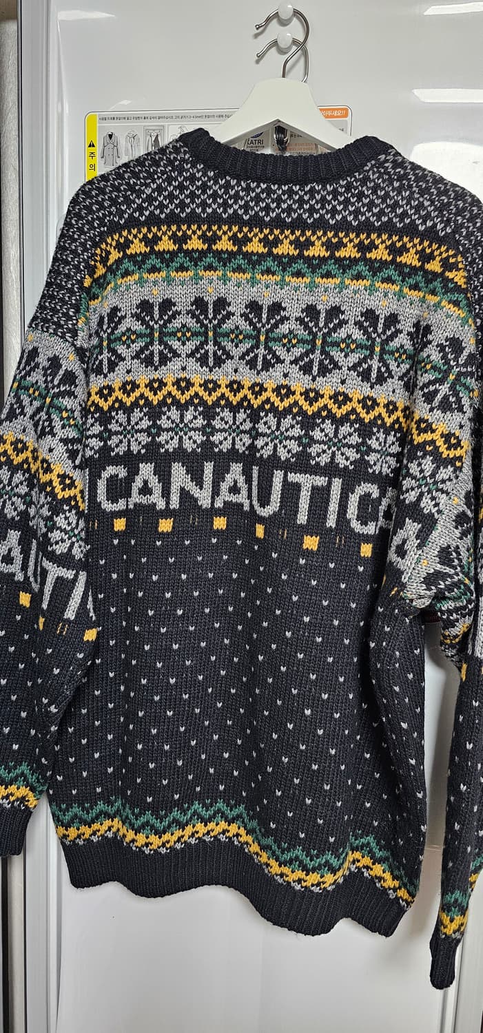 NAUTICA JAPAN  LINE 스노우패턴 자가드 풀오버 스웨터 상품이미지5