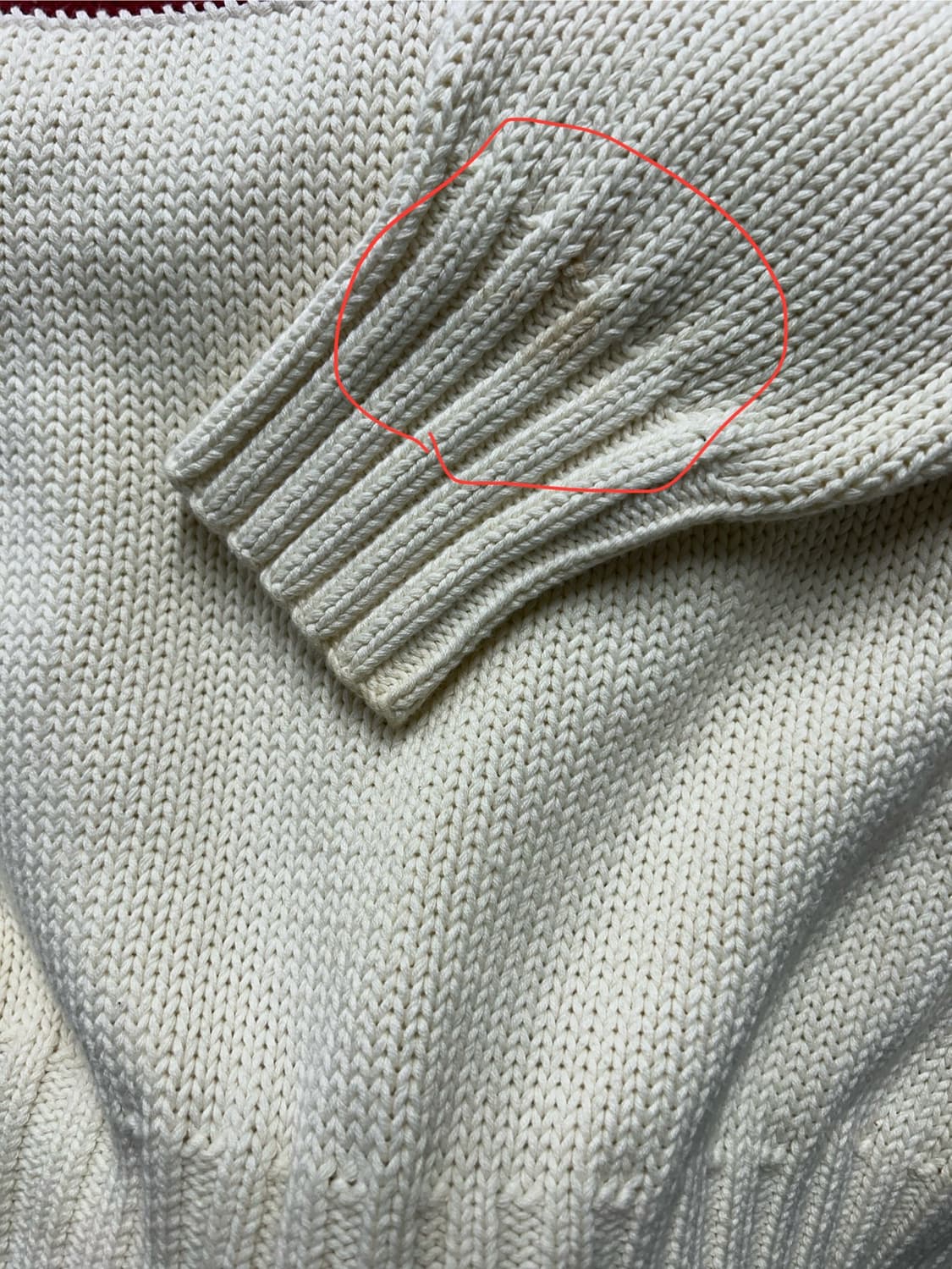 90's Polo American flag knit [XL] 상품이미지8