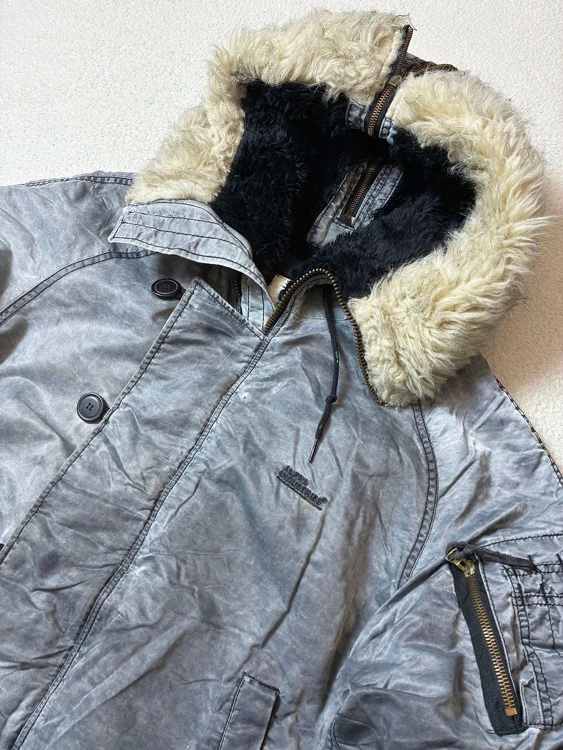 알파인더스트리 80's 미공군 N3B 메탈릭 항공 자켓 PN7503 상품이미지2