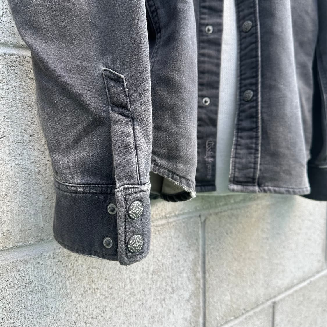cook jeans 코튼스웻 워시드 웨스턴 셔츠 상품이미지8