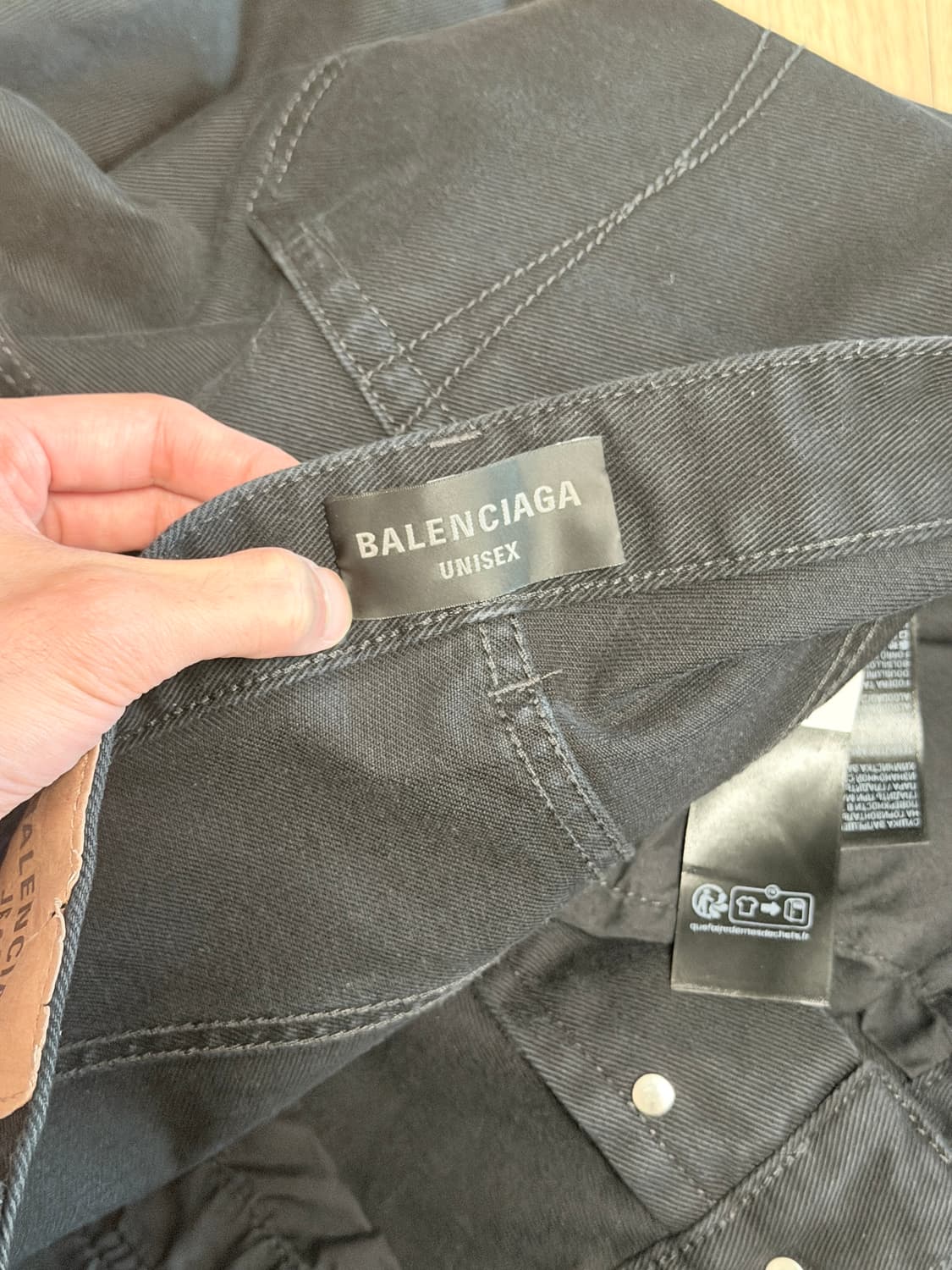 [S] 발렌시아가 배기 팬츠 블랙 상품이미지4